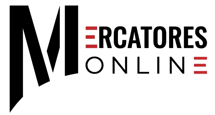 Cropped final logo design for the Mercatores brand, featuring the company name in a stylized typography format.
